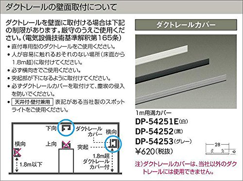 Amazon | 大光電機（DAIKO） ダクトレール溝カバー DP-54252 | 大
